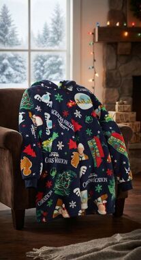 Christmas Vacation Snuggie Wearable Blanket Hoodie Oversized Fleece Novelty